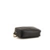 Saint Laurent Lou Caméra shoulder bag in black chevron quilted leather - Detail D4 thumbnail