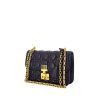 Dior Dioraddict shoulder bag in blue leather cannage - 00pp thumbnail