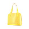 Bolso de mano Louis Vuitton Lussac en cuero Epi amarillo - 00pp thumbnail