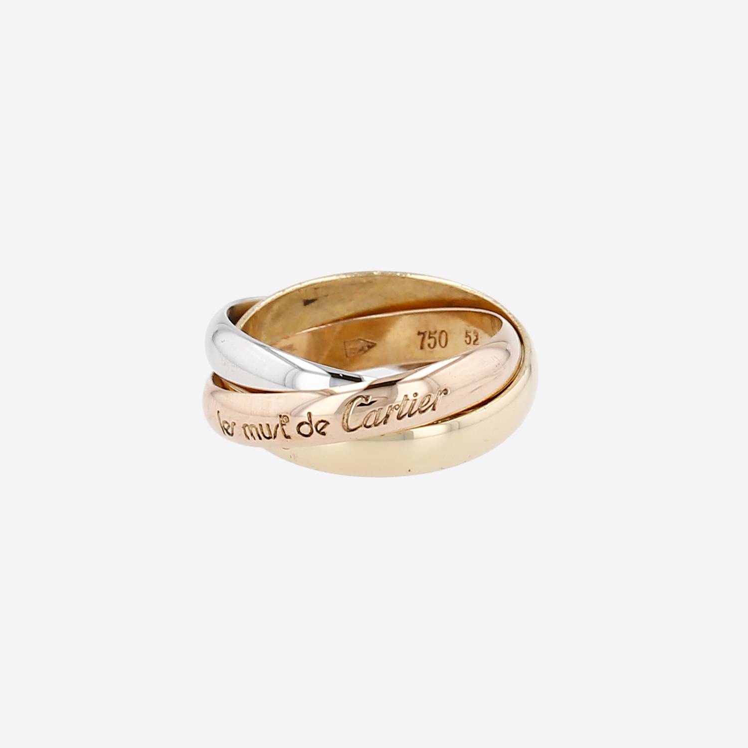 Cartier Trinity "les Must de Cartier" medium model ring in 3 golds