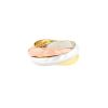 Cartier Trinity medium Vintage model ring in 3 golds, size 52 - 00pp thumbnail