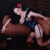 David LaChapelle, photograph "Rose McGowan: backseat Passion flower", c-print, numbered and signed on the back, framed, of 1999 - Detail D1 thumbnail