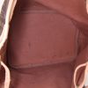 Bolso de mano Louis Vuitton petit Noé en lona Monogram marrón y cuero natural - Detail D2 thumbnail