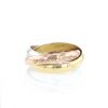 Cartier Trinity medium model ring in 3 golds - 360 thumbnail