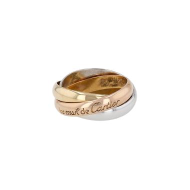 Bague Cartier Trinity "les Must de Cartier" moyen modèle en 3 ors, taille 50