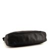 Gucci shoulder bag in black empreinte monogram leather and black canvas - Detail D4 thumbnail