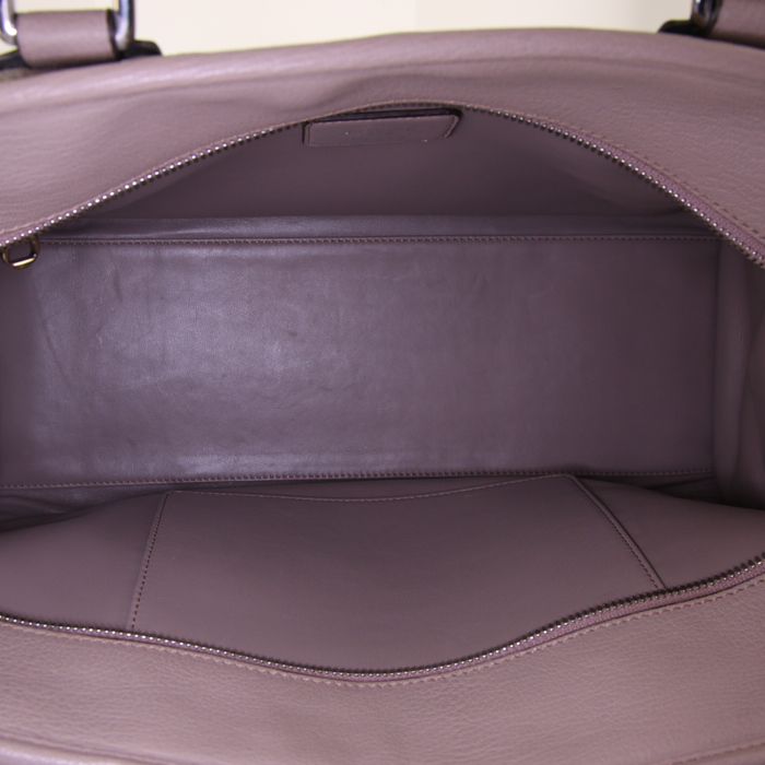 Loewe Amazona large model handbag in taupe leather - Detail D2