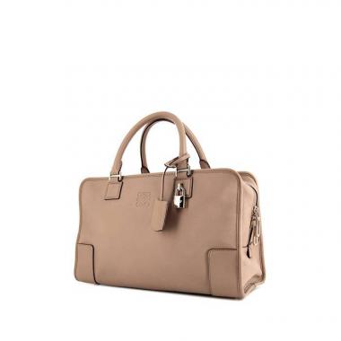 Borsa Loewe Amazona modello grande in pelle color talpa