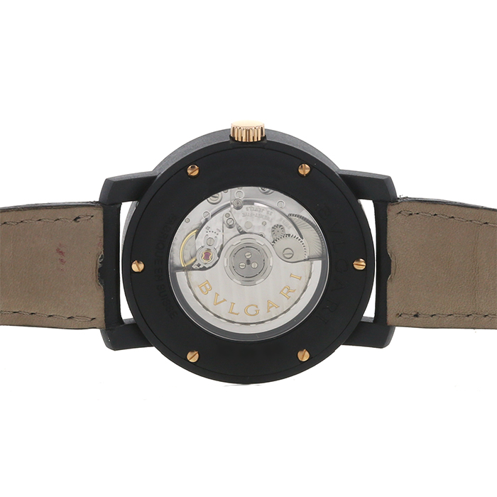 Bulgari watch in  carbon Ref:  BB40LL Circa  2000 - Detail D1