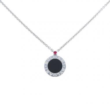 Collier Bulgari Bulgari Bulgari en argent,  rubis et onyx