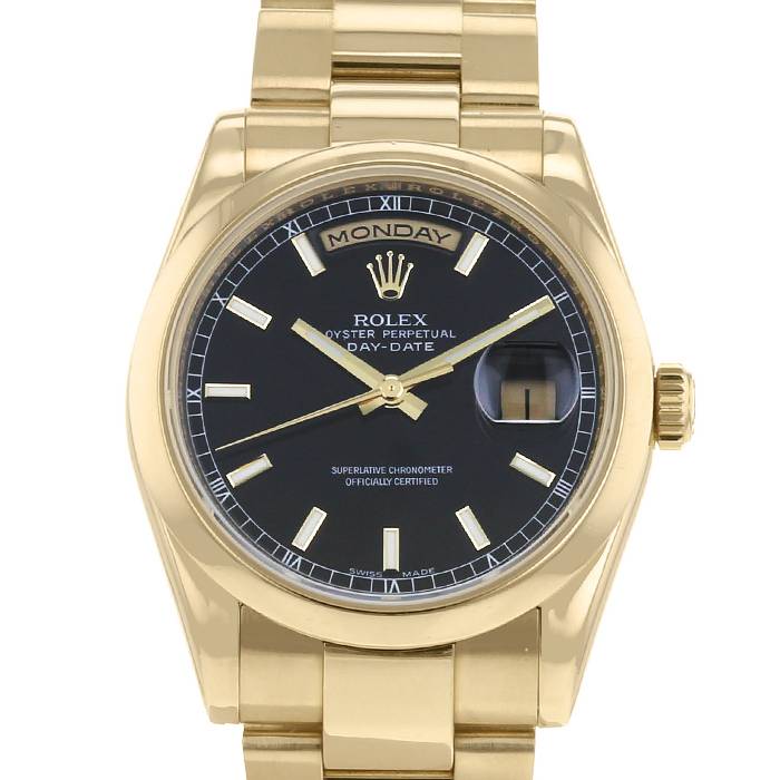Reloj Rolex Day-Date de oro amarillo Ref :  118208 Circa  2007