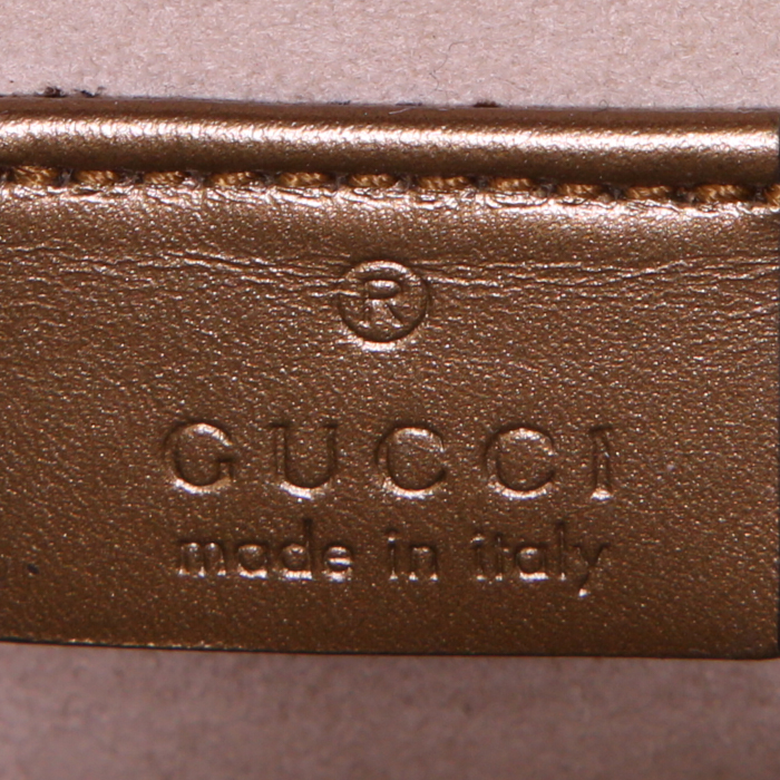 Gucci Dionysus handbag in gold python - Detail D4