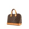 Borsa Louis Vuitton Alma in tela monogram marrone e pelle naturale - 00pp thumbnail