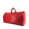 Sac de voyage Louis Vuitton Keepall 60 cm en cuir épi rouge - 00pp thumbnail