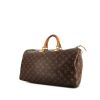 Bolso de mano Louis Vuitton Speedy 40 cm en lona Monogram marrón y cuero natural - 00pp thumbnail