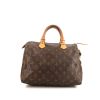 Bolso de mano Louis Vuitton Speedy 30 en lona Monogram marrón y cuero natural - 360 thumbnail