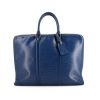 Louis Vuitton Porte documents Voyage briefcase in blue epi leather - 360 thumbnail