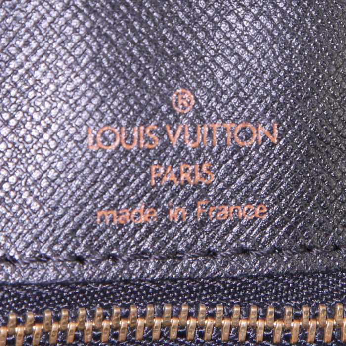 Borsa portadocumenti Louis Vuitton Porte documents Voyage in pelle Epi blu - Detail D3