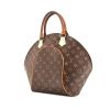 Louis Vuitton Ellipse large model handbag in brown monogram canvas and natural leather - 00pp thumbnail