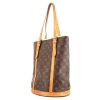 Shopping bag Louis Vuitton Bucket modello grande in tela monogram cerata e pelle naturale - 00pp thumbnail