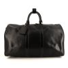 Bolsa de viaje Louis Vuitton Keepall 45 en cuero Epi negro - 360 thumbnail