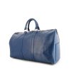 Louis Vuitton Keepall 45 travel bag in blue epi leather - 00pp thumbnail