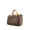 Bolso de mano Louis Vuitton Speedy 30 en lona Monogram marrón y cuero natural - 00pp thumbnail