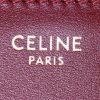 Celine 16 small model shoulder bag in burgundy leather - Detail D3 thumbnail