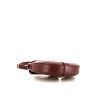 Celine 16 small model shoulder bag in burgundy leather - Detail D4 thumbnail