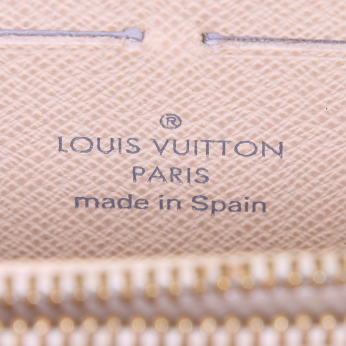 Portafogli Louis Vuitton Zippy in tela a scacchi - Detail D3