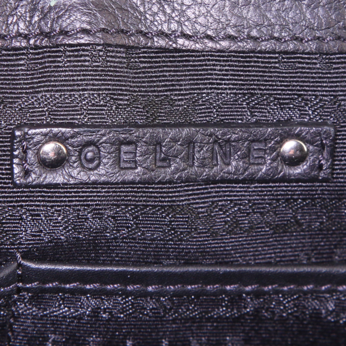 Sac à main Celine Boogie en cuir noir - Detail D3