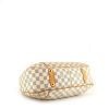 Louis Vuitton Galliera medium model handbag in azur damier canvas and natural leather - Detail D4 thumbnail