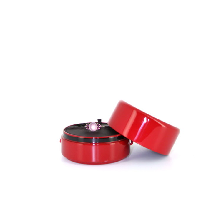 Sortija Pomellato Luna en oro rosa y amatistas - Detail D2