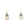 Pomellato Luna earrings in pink gold,  aquamarine and moonstone - 00pp thumbnail