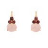 Pomellato Luna earrings in pink gold,  tourmaline and quartz - 00pp thumbnail