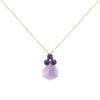 Pomellato Luna necklace in pink gold and amethysts - 00pp thumbnail