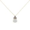 Pomellato Luna necklace in pink gold,  moonstone and aquamarine - 00pp thumbnail