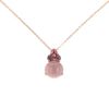Pomellato Luna necklace in pink gold,  quartz and tourmaline - 00pp thumbnail