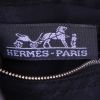 Shopping bag Hermes Acapulco in tela e pelle nera - Detail D3 thumbnail