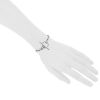 Hermes Chaine d'Ancre medium model bracelet in silver - Detail D1 thumbnail