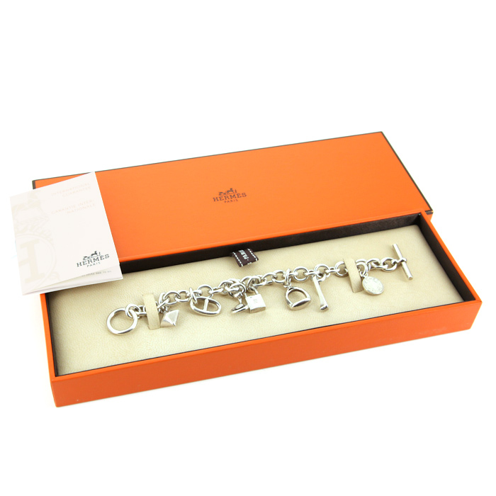 Hermès bracelet in silver - Detail D2