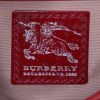 Burberry handbag in Haymarket canvas and burgundy patent leather - Detail D3 thumbnail