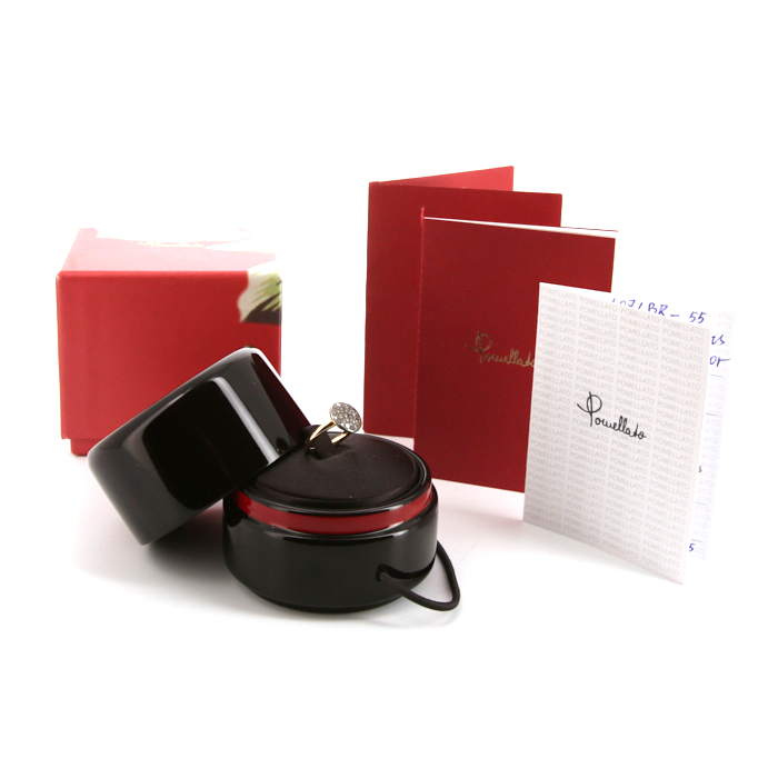 Pomellato Sabbia large model ring in pink gold and diamonds - Detail D2