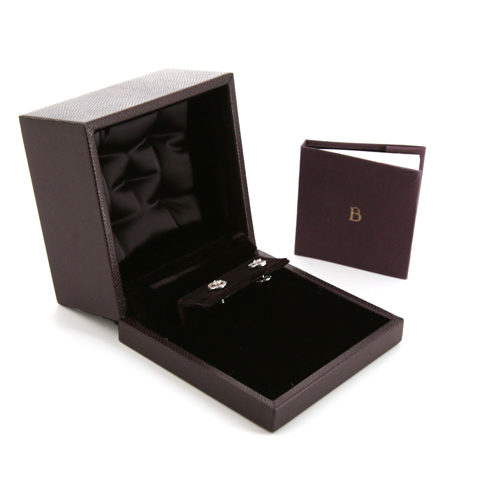 Ava Pendientes Boucheron en oro blanco y diamantes - Detail D2