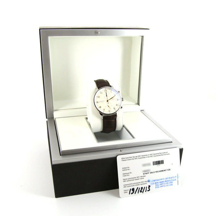 Reloj IWC Portuguese de acero Ref :  3714 Circa  2013