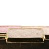 Mithé Espelt, rare grand coffret, en terre estampée, or craquelé et verre cristallisé, base en chêne, des années 1980 - Detail D4 thumbnail