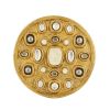 Mithé Espelt, rare grand coffret "Rond-Perles", en terre estampée, perles de verre, verre cristallisé et or craquelé, base en chêne, des années 1948 - Detail D2 thumbnail