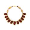 Mithé Espelt, Necklace, jewellery in embossed earthenware, crackled gold and glass beads, from the 1950's - 00pp thumbnail