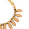 Mithé Espelt, Necklace, jewellery in embossed and glazed earthenware, crackled gold, from the 1950's - Detail D1 thumbnail
