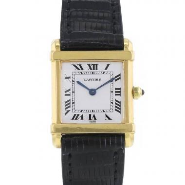 Montre Cartier Tank Chinoise en or jaune Ref :  8105 Vers  1980